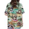 Summer Beach Raccoon Hawaiian Shirt 2