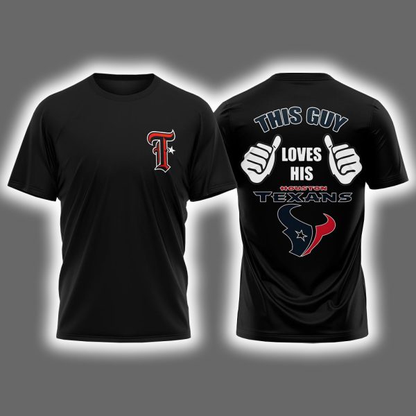 Texans This Guy Love His Two-Sided Shirt