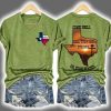 Texas Strong Come Hell Or High Water Hill Country Print Two Sided T shirt 3