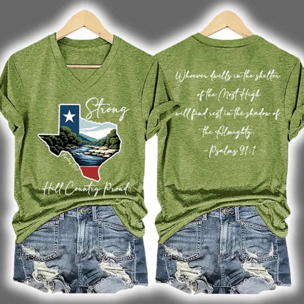 Texas Strong Hill Country Proud Psalms 91 1 Shirt 2