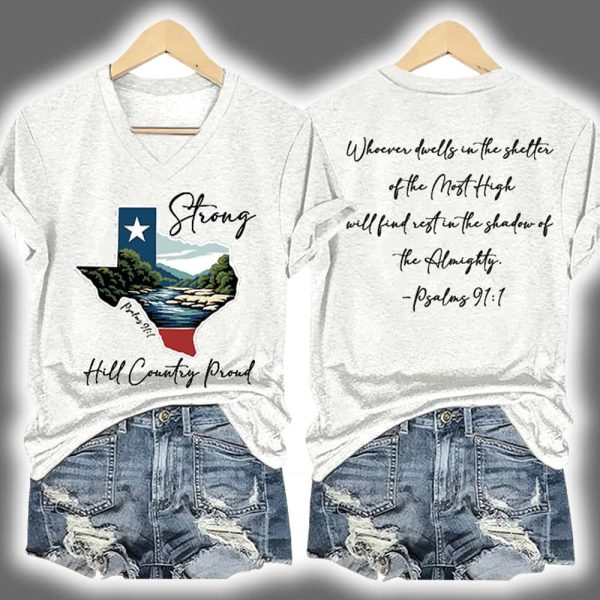 Texas Strong Hill Country Proud Psalms 91 1 Shirt 4