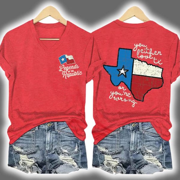 Texas Strong Legends Of The Republic Two Sided Shirt 2