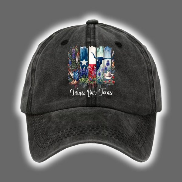 Texas Strong Texas Our Texas Print Baseball Cap