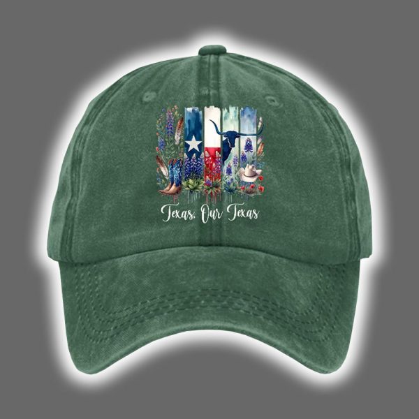 Texas Strong Texas Our Texas Print Baseball Cap 2