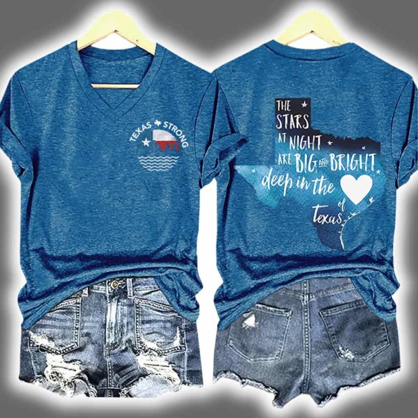 Texas Strong The Stars At Night Are Big And Bright Deep In The Heart Of Texas Shirt 3