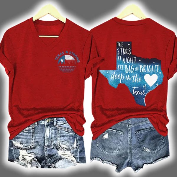 Texas Strong The Stars At Night Are Big And Bright Deep In The Heart Of Texas Shirt 4
