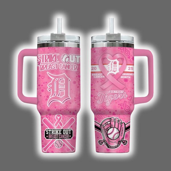 Tigers 2025 Breast Cancer Awareness Month Tumbler