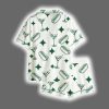 Tinis And Weenies Dirty Martini Party Print Satin Pajama Set 2