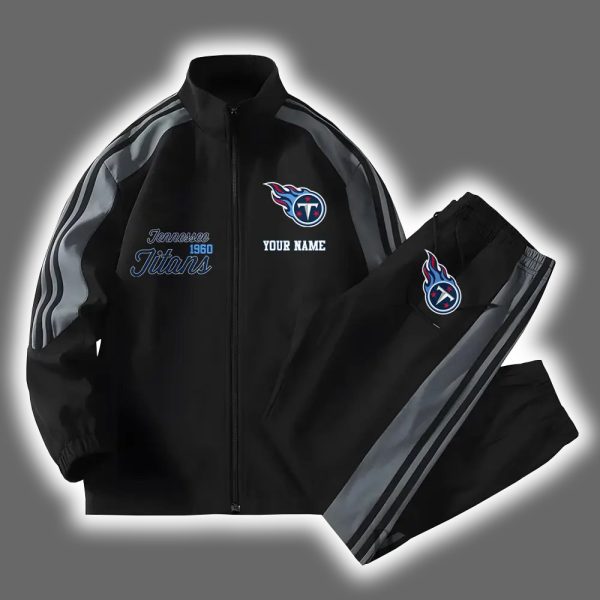 Titans Football Versatile Personalized Sport Set Jacket And Pants 2