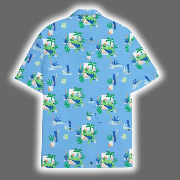 Tropical Alligator Crocodile Summer Hawaiian Shirt 3