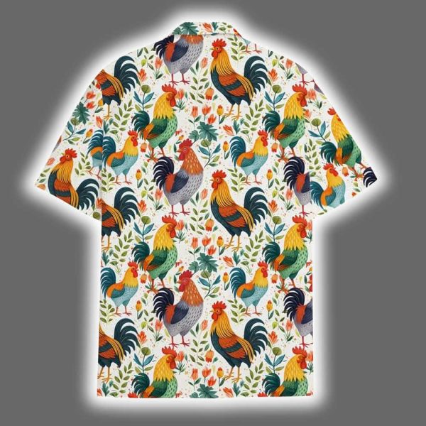Tropical Rooster Farm Animal Hawaiian Shirt 3