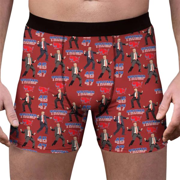 Trump 45 47 US Presidential Election Mens Boxer Briefs 3