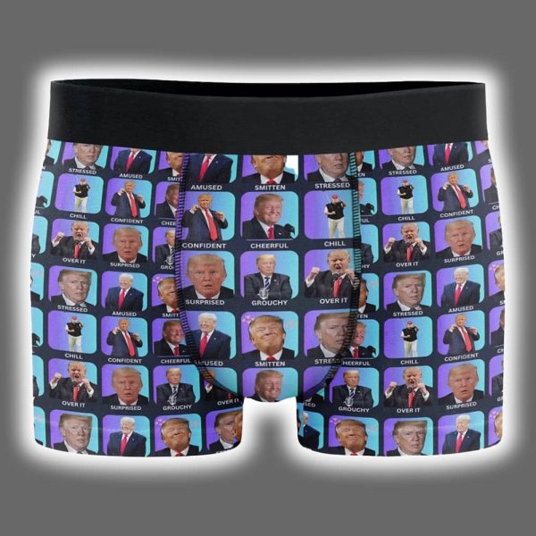 Trump Facial Expression Men's Boxer Briefs