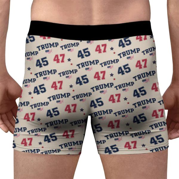 Trump The 45th and 47th Presidents Legacy in Republican Politics Mens Boxer Briefs 2