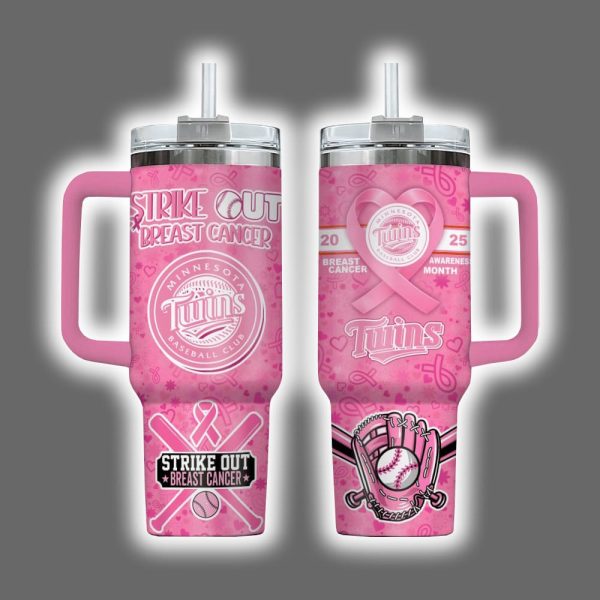 Twins 2025 Breast Cancer Awareness Month Tumbler
