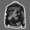 Usher Braves Peace Up A Town Down Black Bomber Jacket 3