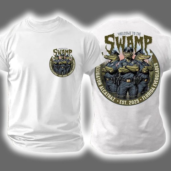 Welcome To The Swamp Alligator Alcatraz Est 2025 Florida Everglades Shirt