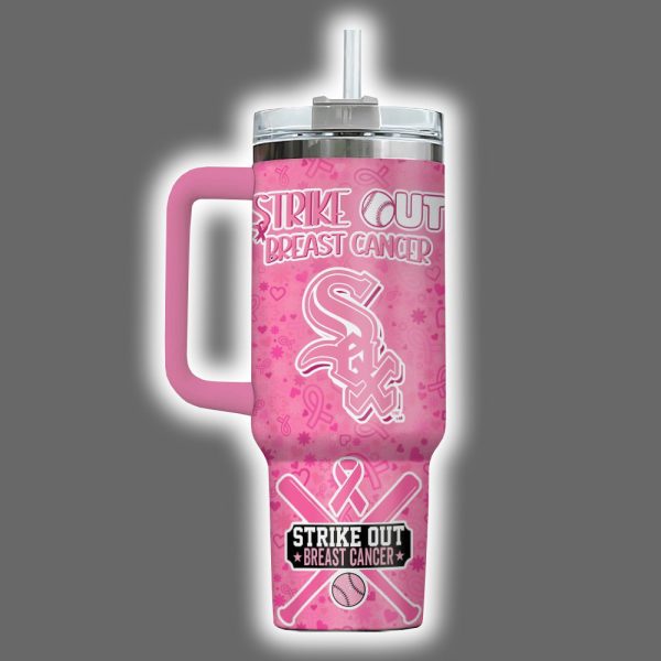 White Sox 2025 Breast Cancer Awareness Month Tumbler 3