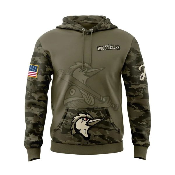 Woodpeckers Military Appreciation 2025 Hoodie 2
