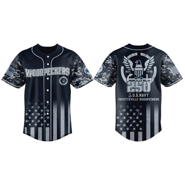 Woodpeckers US Navy 250th Birthday 2025 Jersey