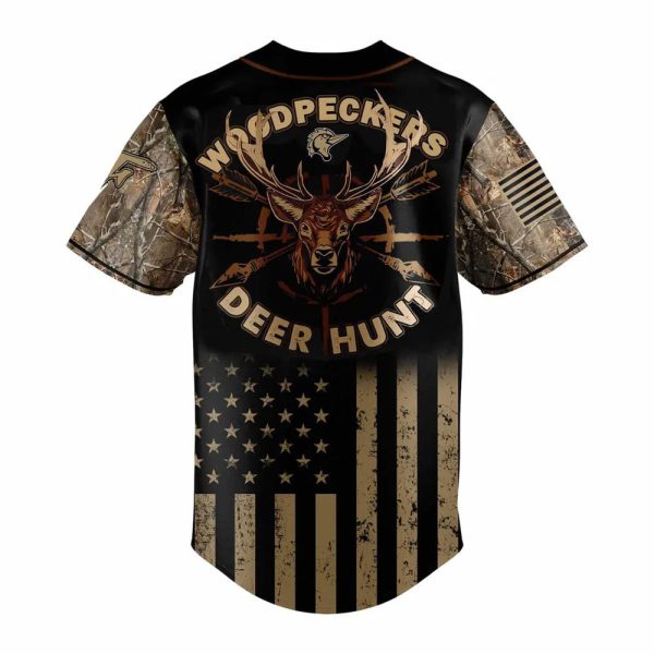 Woodpeckers x Hunting Baseball Jersey 2025 3