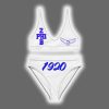 Zeta Phi Beta 1920 AOP Lady's Crop Top Two Piece Swimsuit