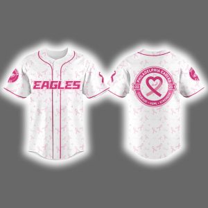 2025 Eagles x Supporting Breast Cancer Awareness Baseball Jersey
