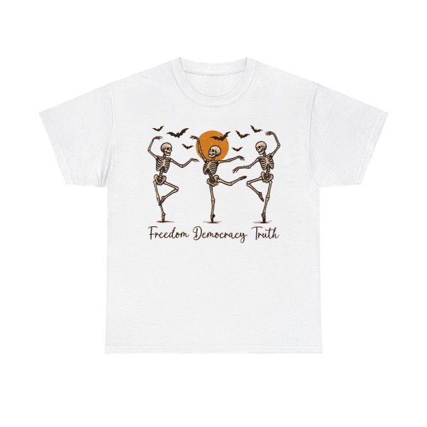 FDT Halloween Skeleton Dance Printed T-Shirt