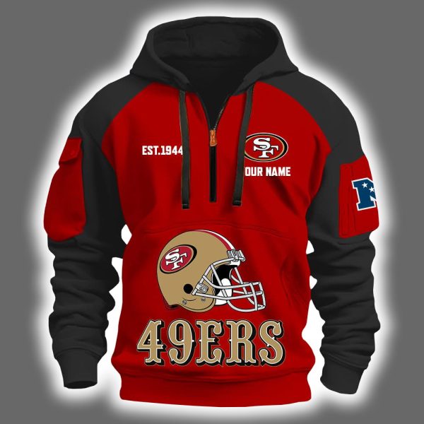 2025 49ers Est 1944 Quarter Zip Hoodie