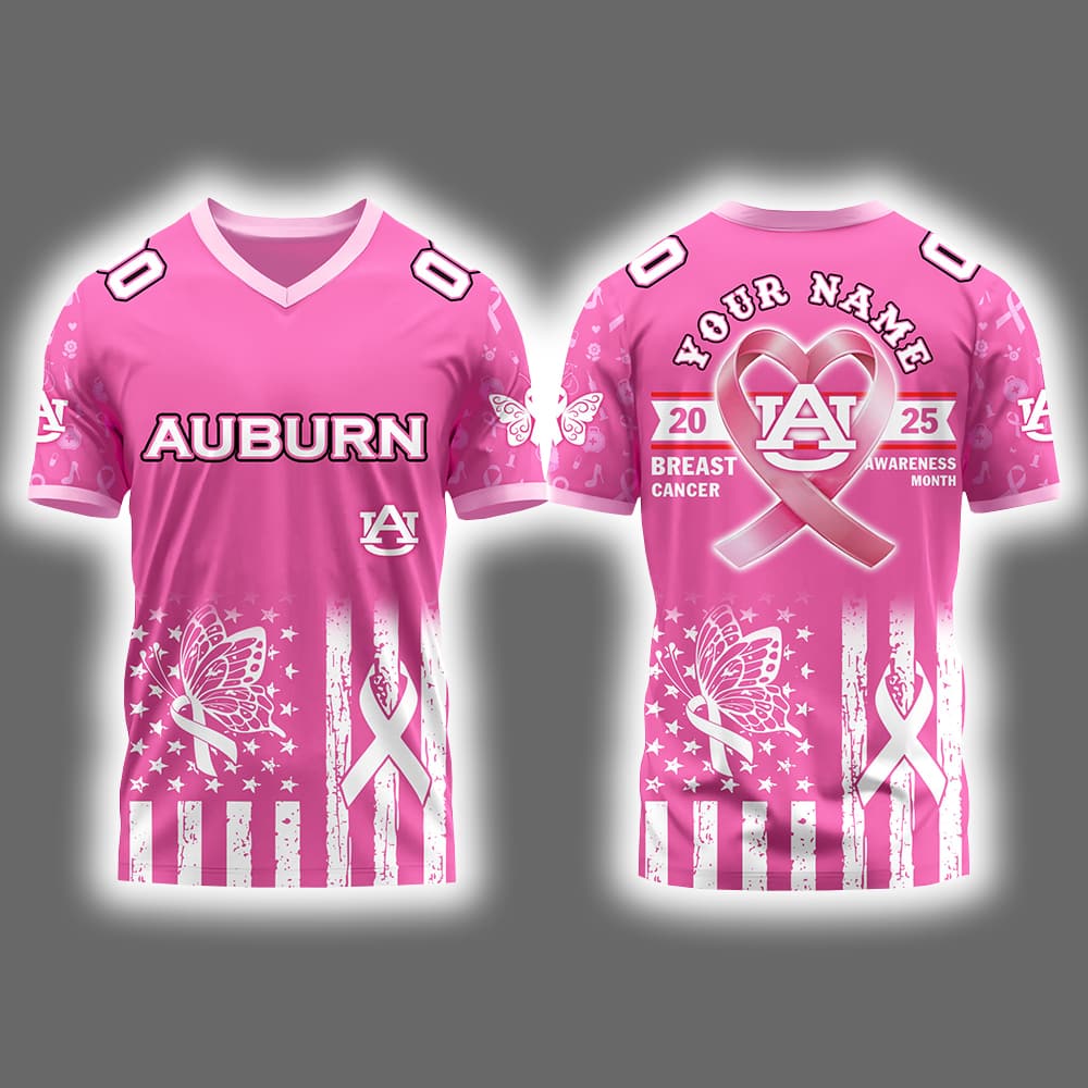 2025 Auburn Breast Cancer Awareness Month Football Jersey 2025 Auburn Breast Cancer Awareness Month Football Jersey