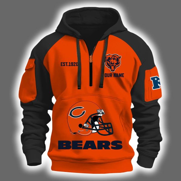 2025 Bears Est 1920 Quarter Zip Hoodie