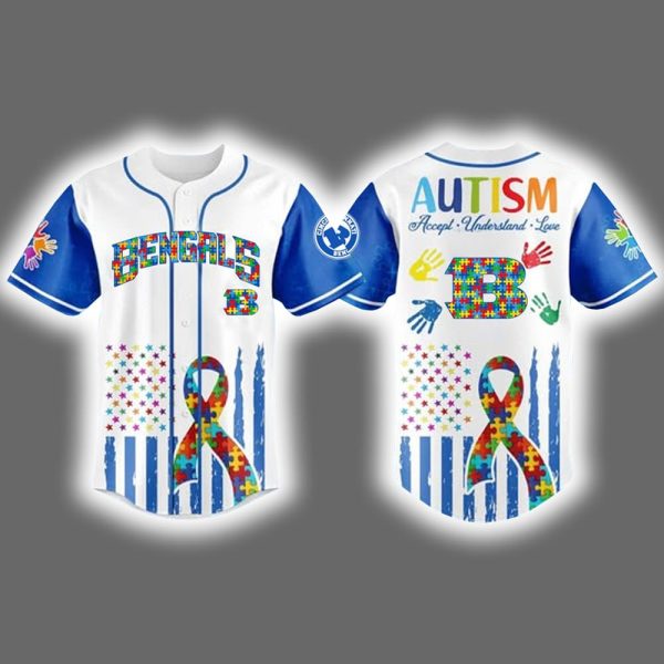 2025 Bengals Autism Awareness Month Celebration Jersey