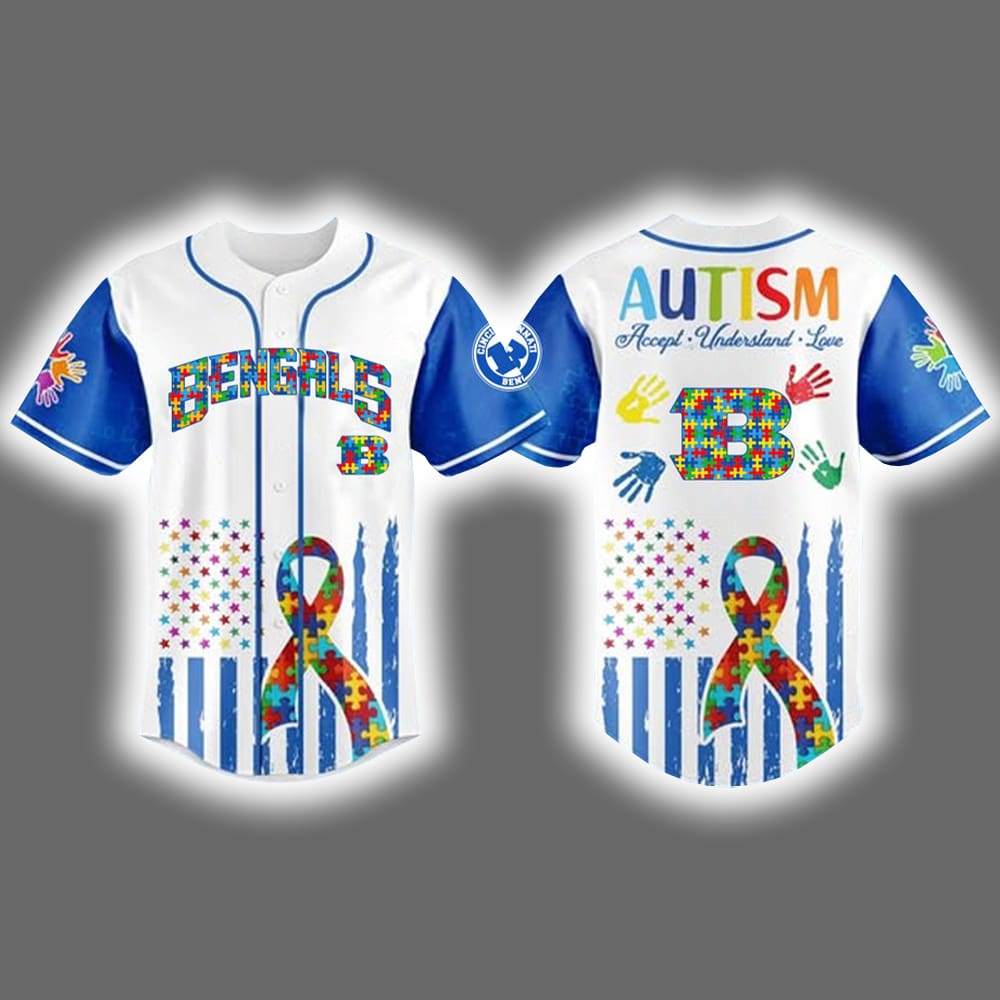 2025 Bengals Autism Awareness Month Celebration Jersey 2025 Bengals Autism Awareness Month Celebration Jersey