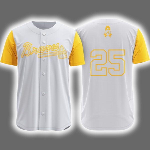 2025 Braves Childhood Cancer Awareness Day Jersey Giveaway