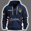 2025 Brewers Est 1970 Quarter Zip Hoodie 2