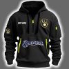 2025 Brewers Est 1970 Quarter Zip Hoodie 3