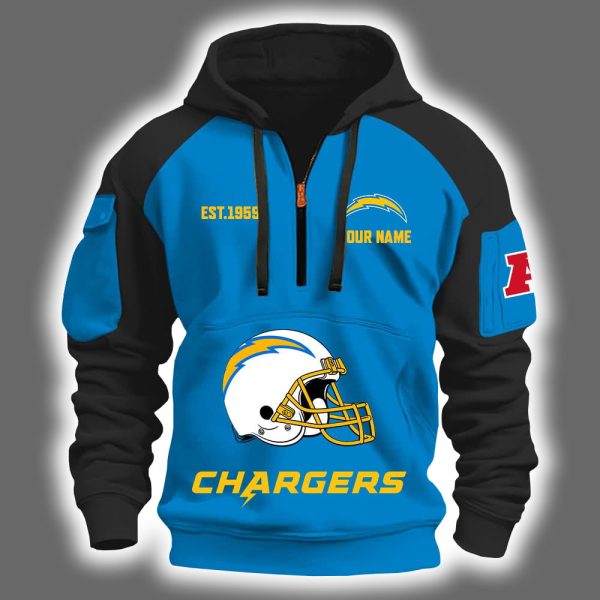 2025 Chargers Est 1959 Quarter Zip Hoodie