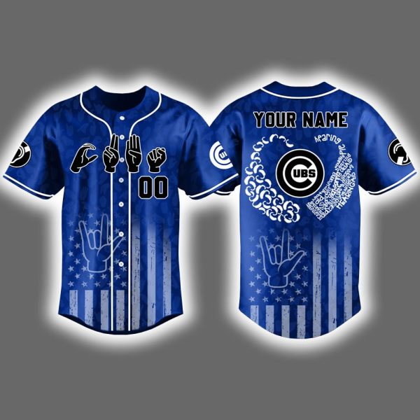 2025 Cubs x Deaf & Hard-of-Hearing Awareness Day Celebration Baseball Jersey