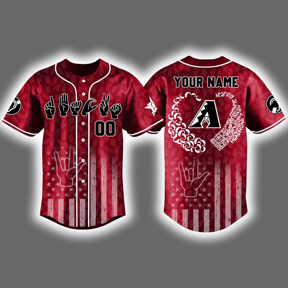 2025 Diamondbacks x Deaf & Hard-of-Hearing Awareness Day Celebration Baseball Jersey 2025 Diamondbacks x Deaf & Hard-of-Hearing Awareness Day Celebration Baseball Jersey