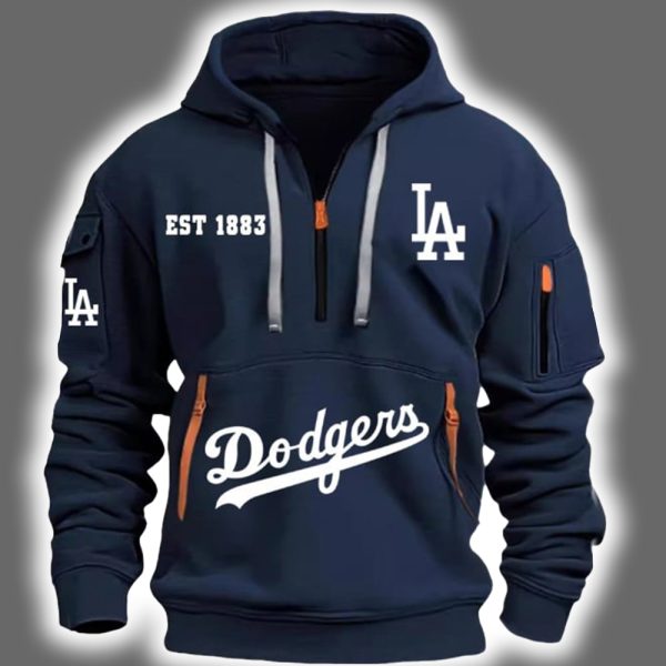 2025 Dodgers Est 1883 Quarter Zip Hoodie 2