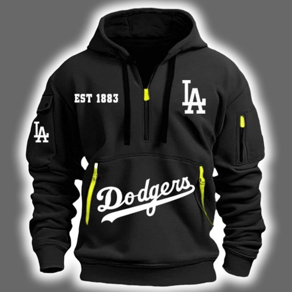 2025 Dodgers Est 1883 Quarter Zip Hoodie 3
