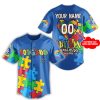 2025 Dodgers x Autism Awareness Personalized Jersey