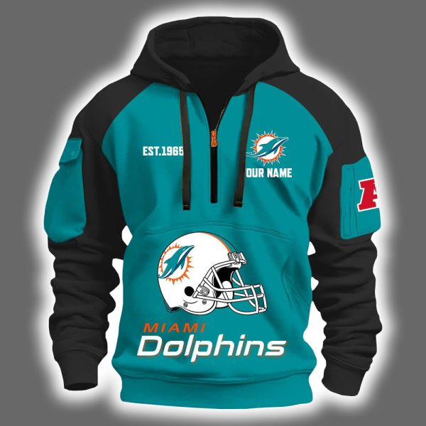 2025 Dolphins Est 1965 Quarter Zip Hoodie