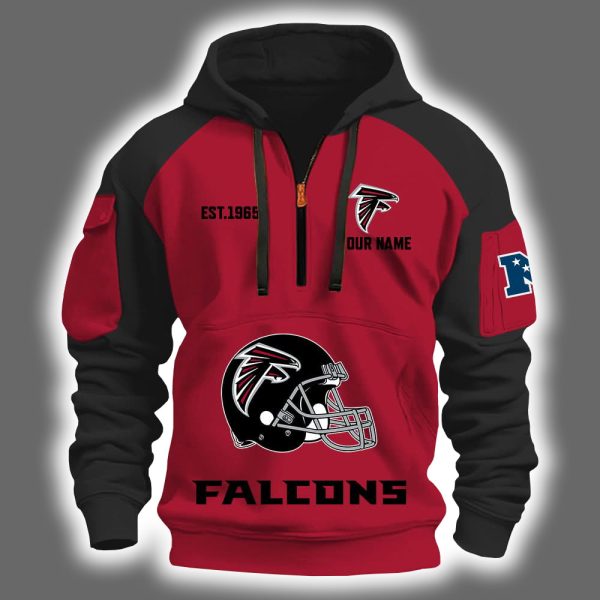 2025 Falcons Est 1965 Quarter Zip Hoodie
