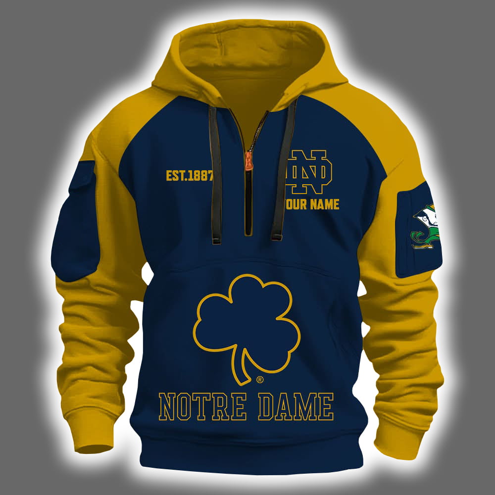 2025 Fighting Irish Est 1887 Quarter Zip Hoodie 2025 Fighting Irish Est 1887 Quarter Zip Hoodie