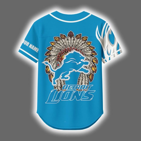 2025 Lions x Native American Personalized Jersey 3