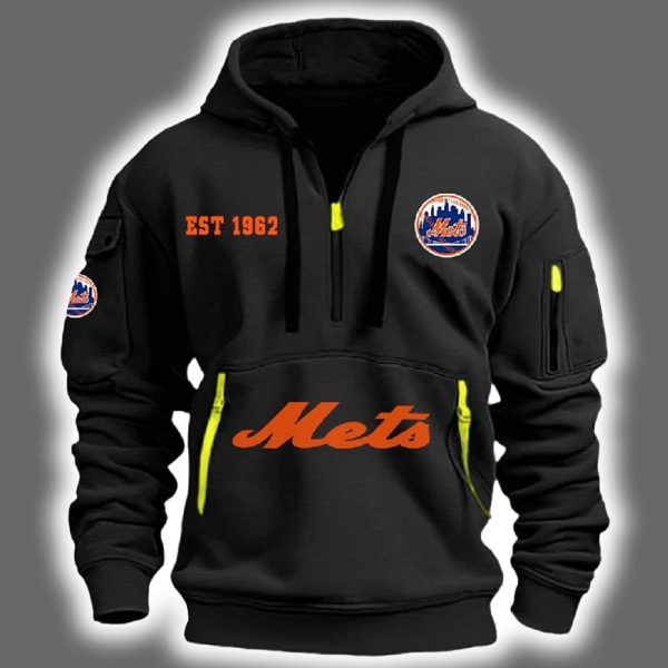 2025 Mets Est 1962 Quarter Zip Hoodie 3