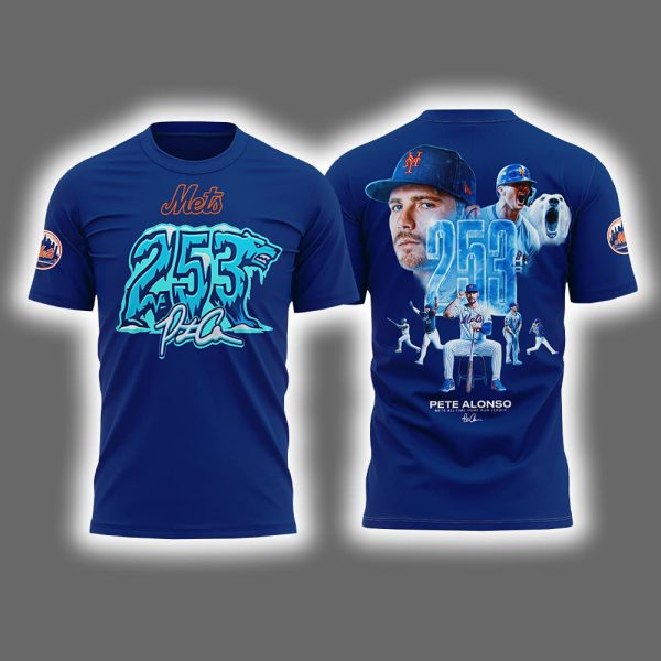 2025 Mets Pete Alonso Hits Home Run 253 Shirt