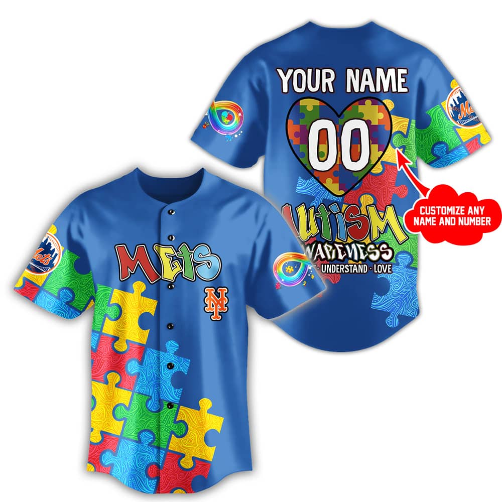 2025 Mets x Autism Awareness Personalized Jersey 2025 Mets x Autism Awareness Personalized Jersey
