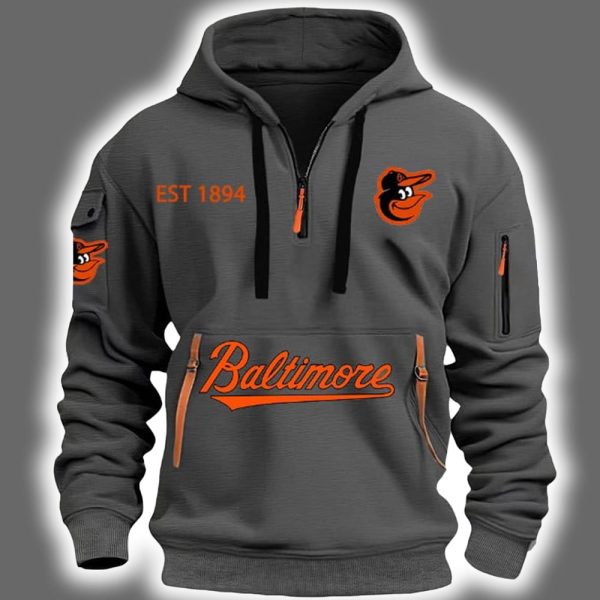 2025 Orioles Est 1894 Quarter Zip Hoodie 2